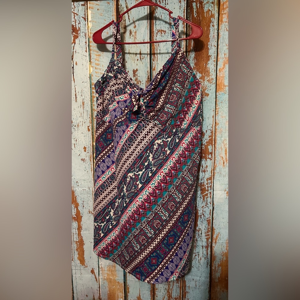 Swimsuits For All Paisley Print Plus Size Swimsuit